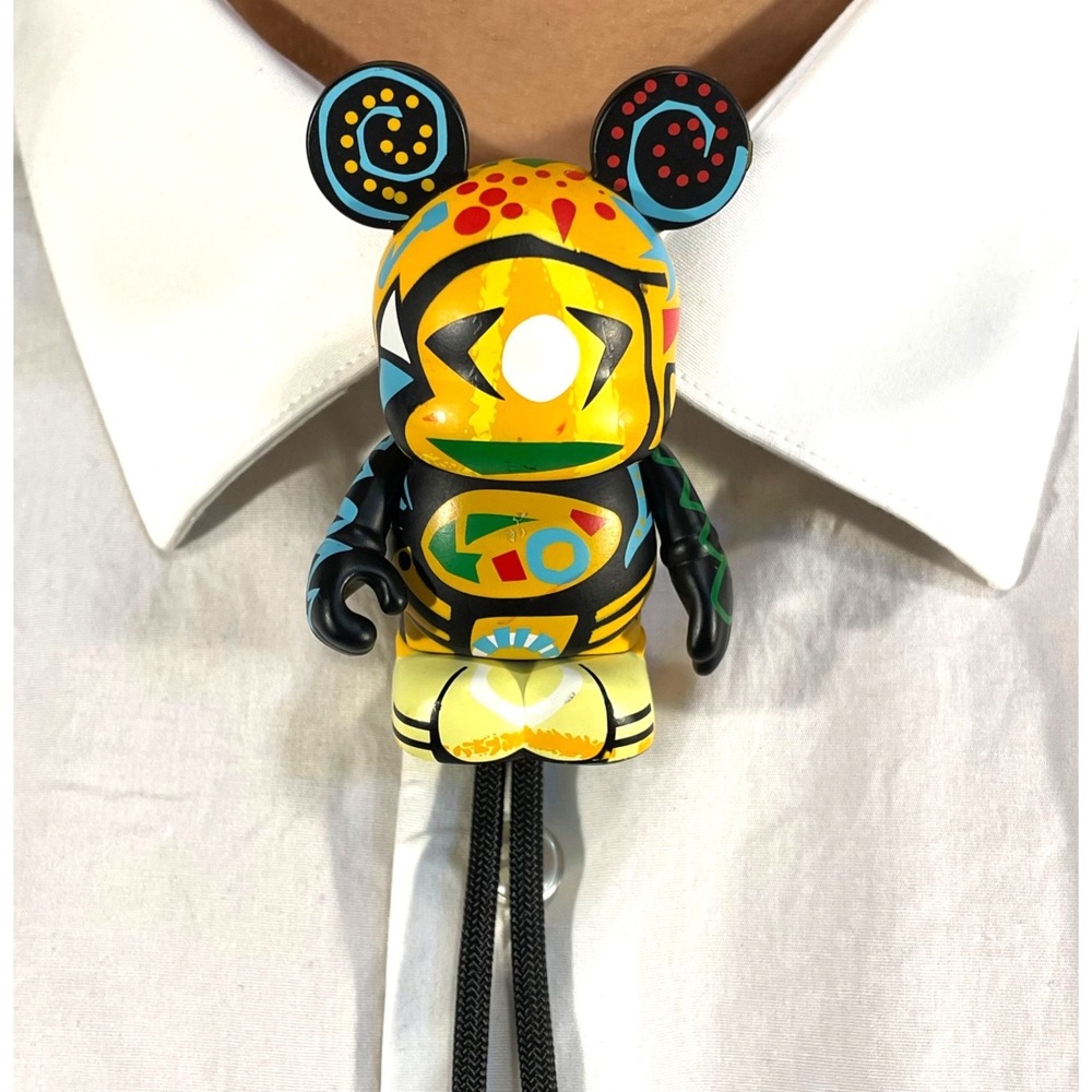 Bolo Tie Custom Disney Mickey Urban Cave Painting Africa Prom Fun Wearable Art